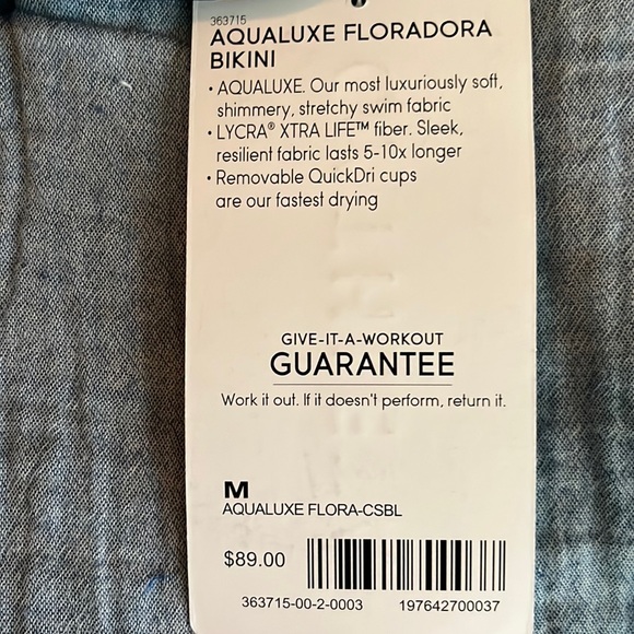 Athleta Aqualuxe Floradora Bikini Top - Picture 5 of 5